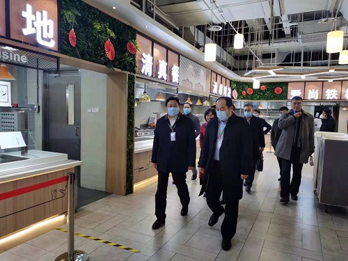 青島市委常委、青島西海岸新區(qū)工委書記、區(qū)委書記孫永紅一行蒞臨聯(lián)想全球總部?健力源餐廳考察指導(dǎo)